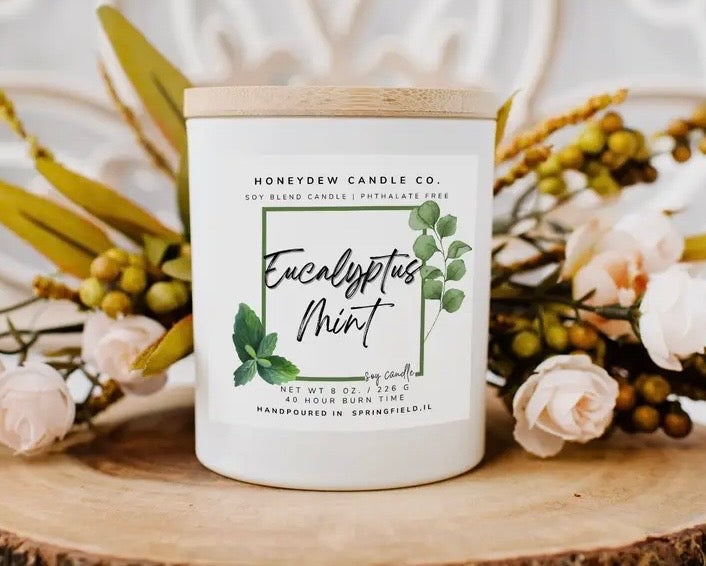 Eucalyptus Mint Candle, VARIOUS