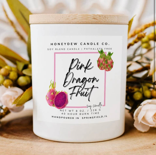 Pink Dragonfruit Candle