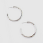 Natalie Silver Hoop Earrings