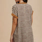 Taupe Stripe Corduroy Dress