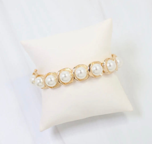 Hudson Pearl Stretch Bracelet