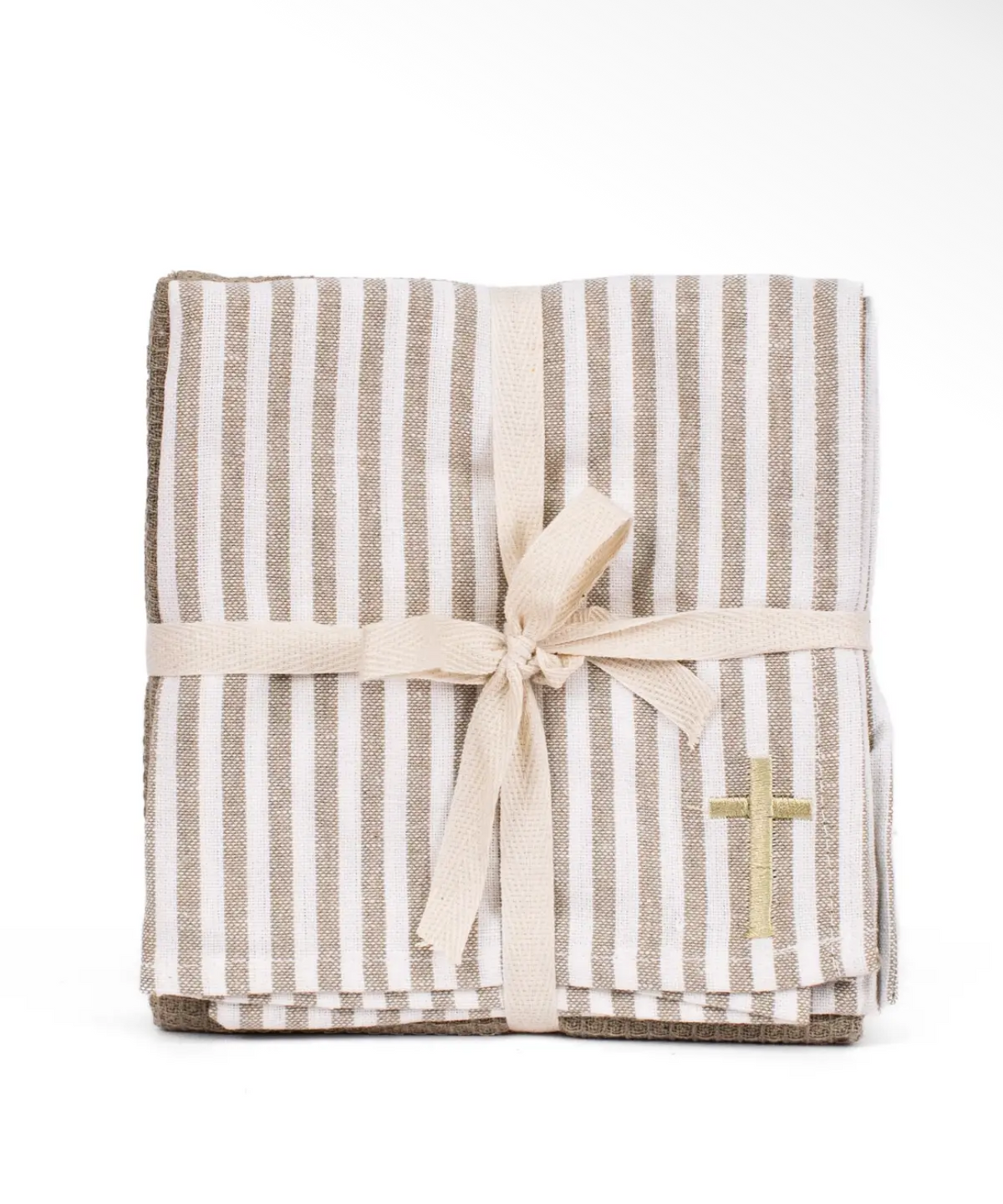 Taupe Cross Hand Towel Set