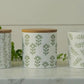 Leaf Green Stoneware Canister Set