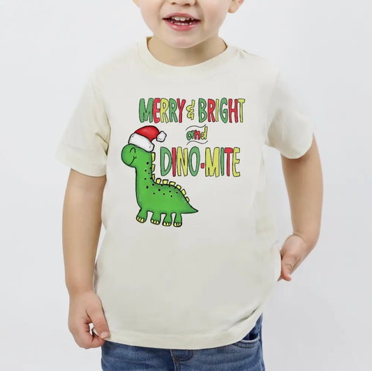 Christmas Dinosaur Toddler Tee