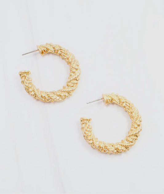 Allman Twisted Hoop Earrings