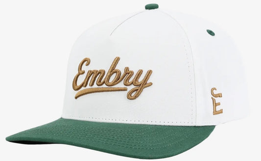 White & Green Embry Hat