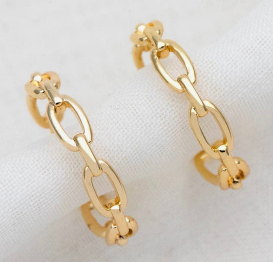 Gold Chain Link Adjustable Ring