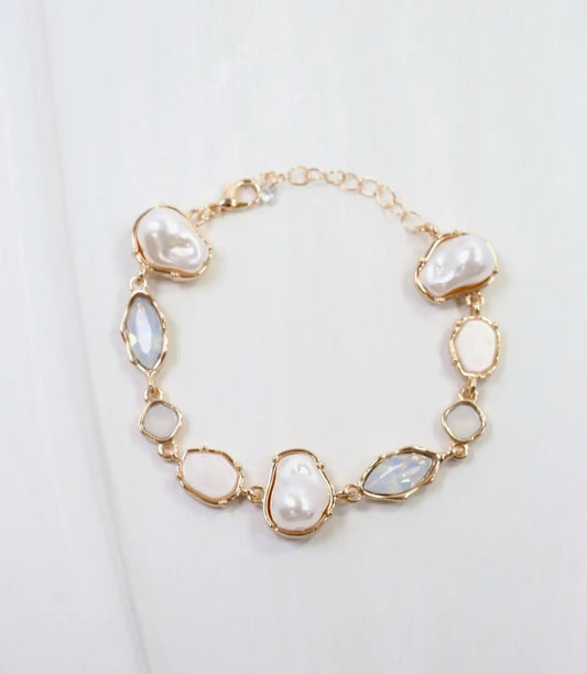 Opal Pearl Stone Bracelet