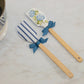 Blue Hydrangea Spatula Set