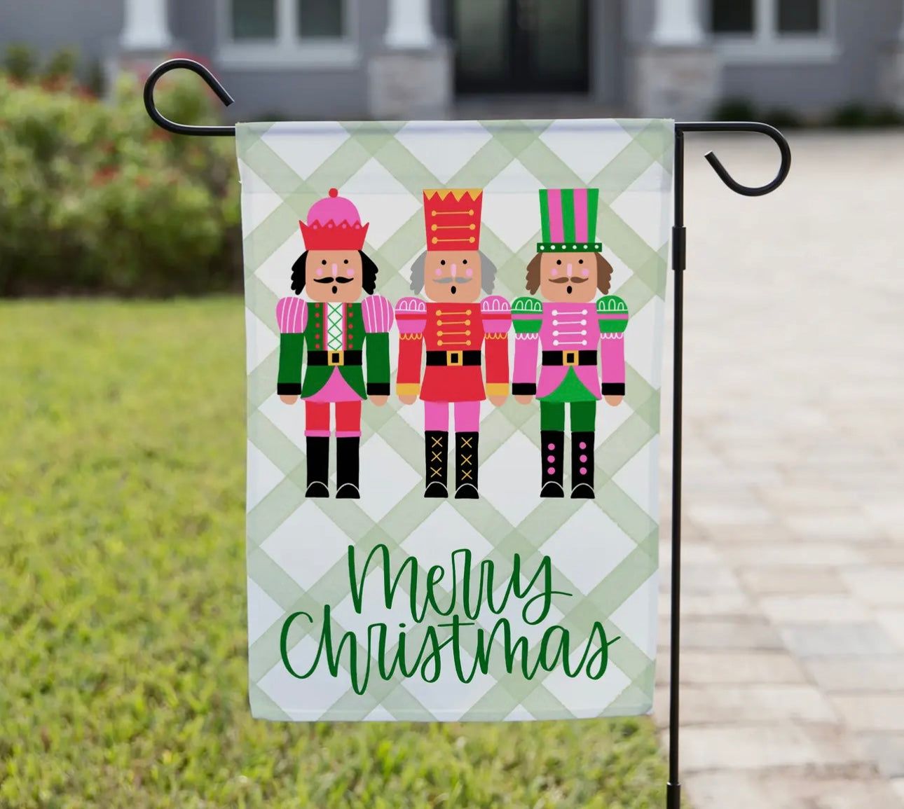 Nutcrackers Christmas Garden Flag