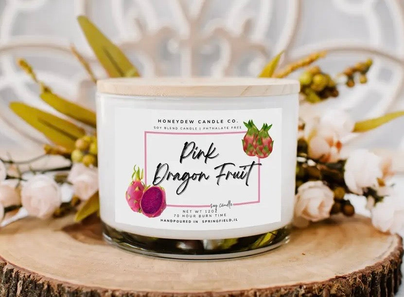 Pink Dragonfruit Candle