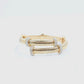 Clayton Crystal Gold Coil Bracelet