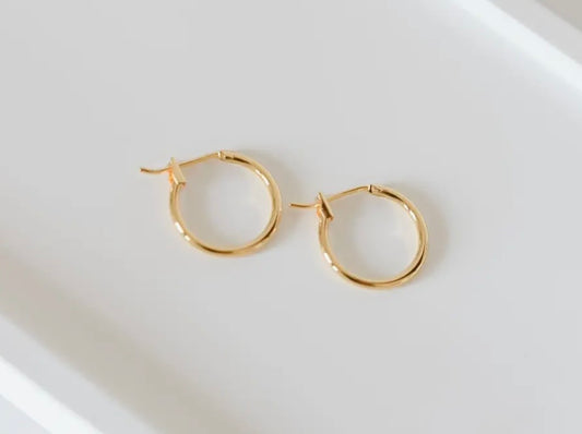 Kelly Gold Dainty Hoop Earrings