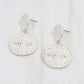 Silver Coin Drop Earrings