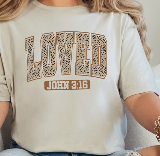 Loved John 3:16 Graphic Tee