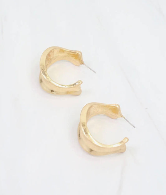 Old Augustine Gold Hoop Earrings