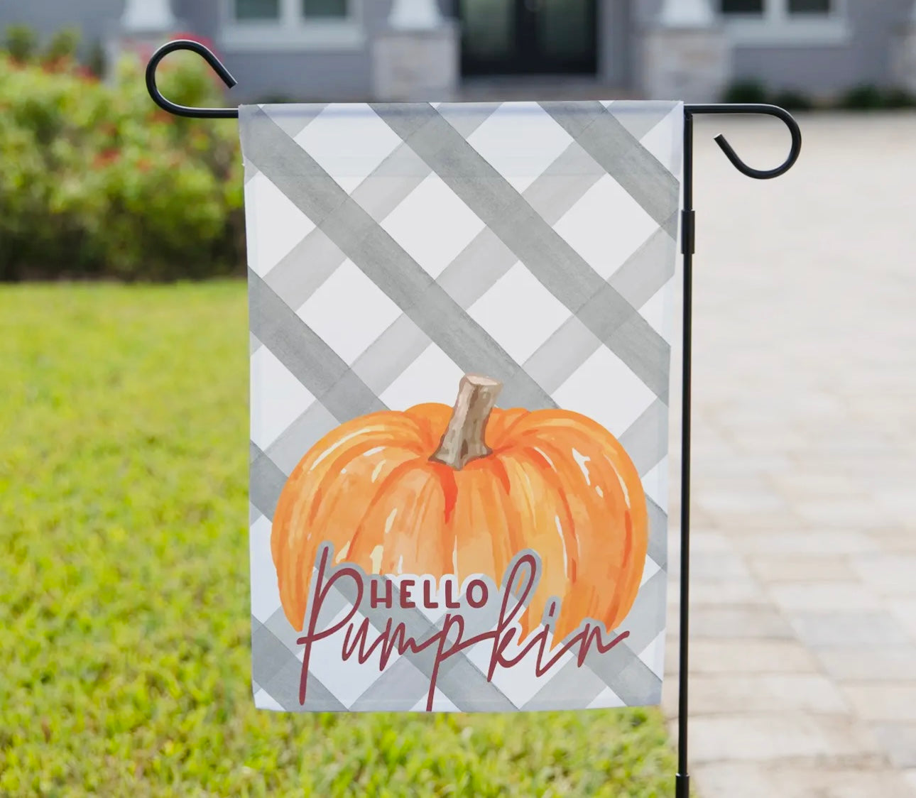 Hello Pumpkin Garden Flag