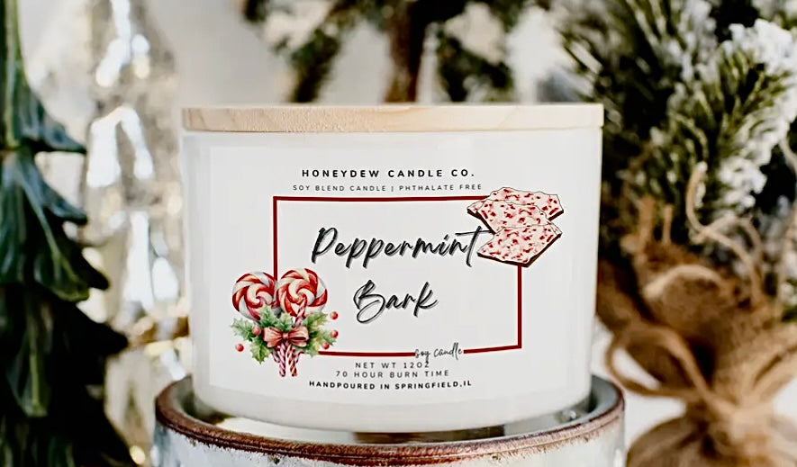 Peppermint Bark Candle